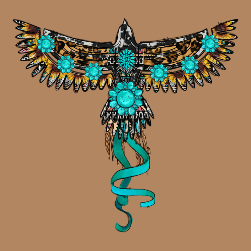 Turquoise Thunderbird Long Sleeve Tee by RanaPortraitStore | Teevron