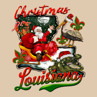 Louisiana Christmas With Santa Heavyweight Sweatshirt | Teevron