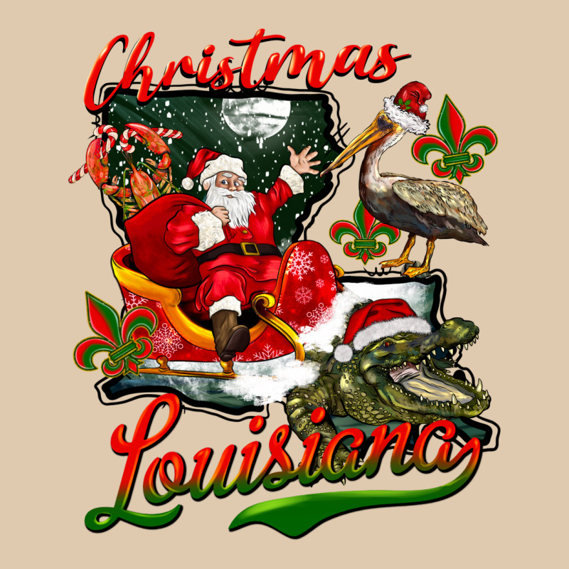 Louisiana Christmas With Santa Heavyweight Sweatshirt by BarkalooDesign | Teevron