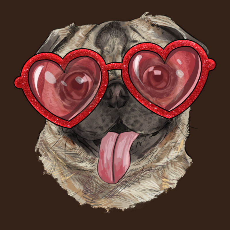 Pug With Love Glasses Heavy Core Tee by RanaPortraitStore | Teevron
