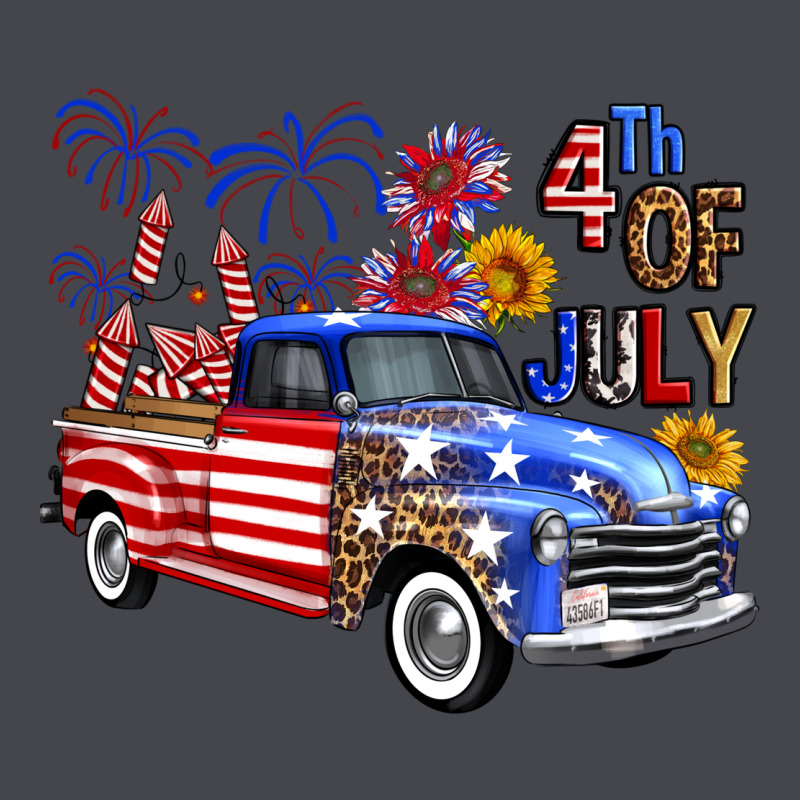 Western Truck Fourth Of July America Long Sleeve Tee by FaDigitalArtStudio | Teevron