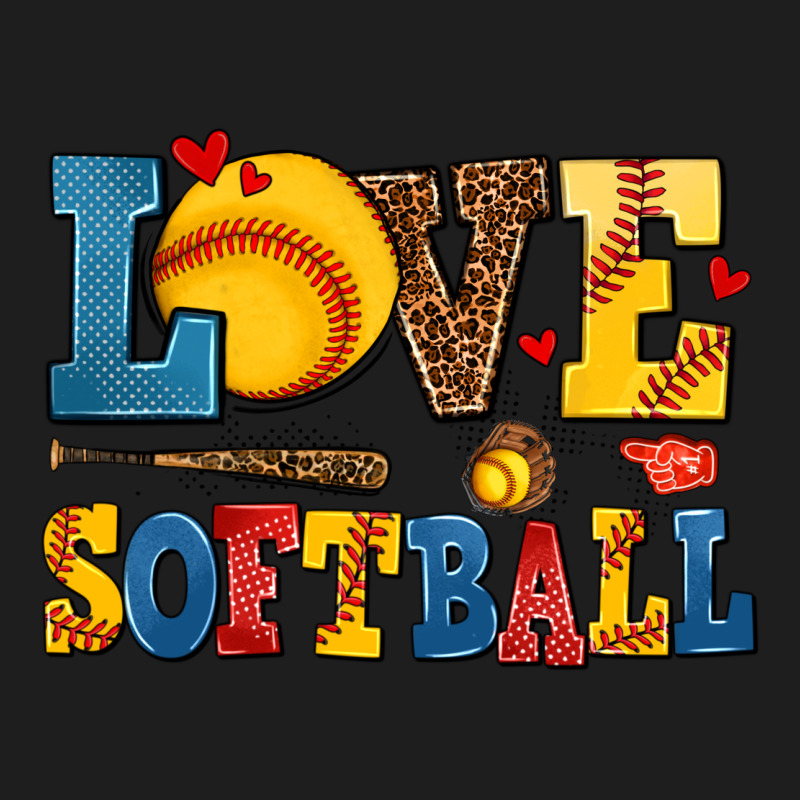 Love Softball Heavyweight Hoodie by AdoDesignShop | Teevron