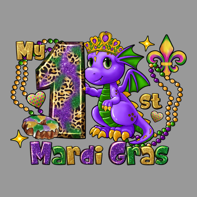 Dragon My First Mardi Gras Vintage Hoodie by FaDigitalArtStudio | Teevron