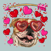 Valentine's Day  Brown English Bulldog Heavy Core Tee | Teevron