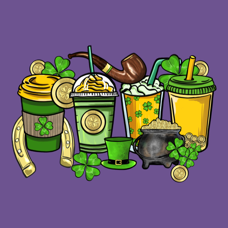 St. Patrick's Day Coffee Cups Vintage Tee by HowdyJamesFarm | Teevron