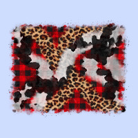 Cowhide Buffalo Plaid Leopad Background Urban Heavy Tee | Teevron