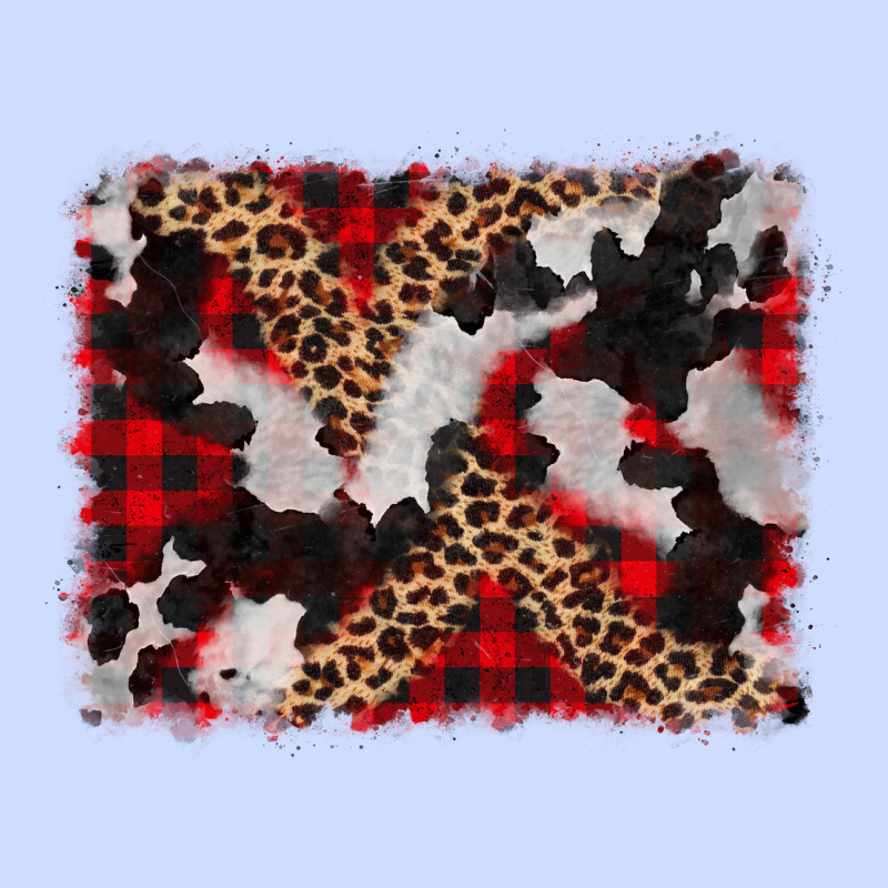 Cowhide Buffalo Plaid Leopad Background Urban Heavy Tee by CowCowDesign | Teevron