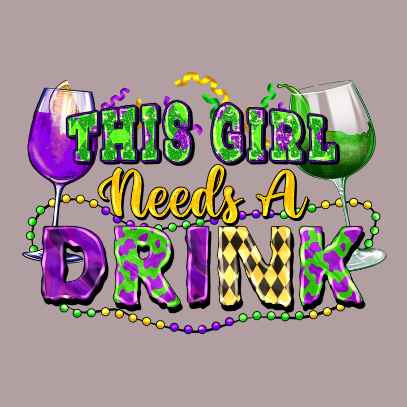 This Girl Needs A Drink Vintage Hoodie by FaDigitalArtStudio | Teevron