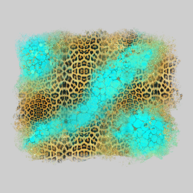 Turquoise Leopard Background Premium Tee by Jasminsmagicworld | Teevron