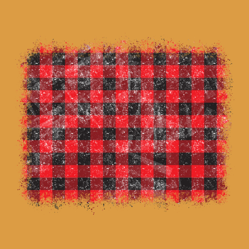 Distressed Buffalo Plaid Background Urban Heavy Tee by CowCowDesign | Teevron
