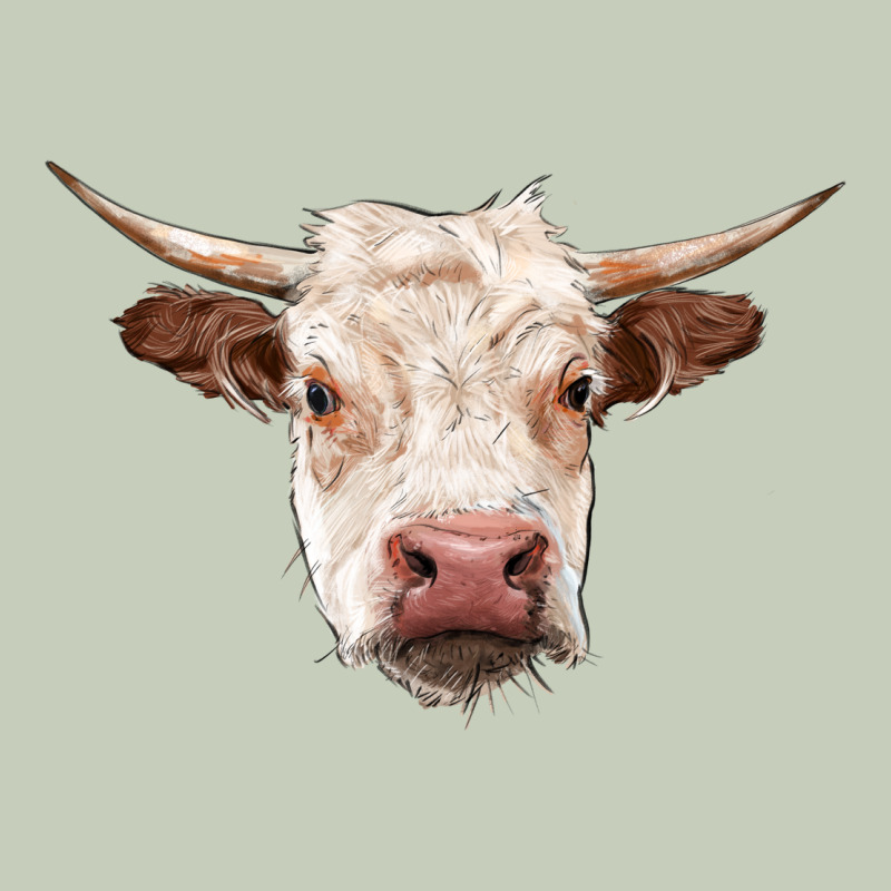 Hereford Cow Head Long Sleeve Tee by RanaPortraitStore | Teevron