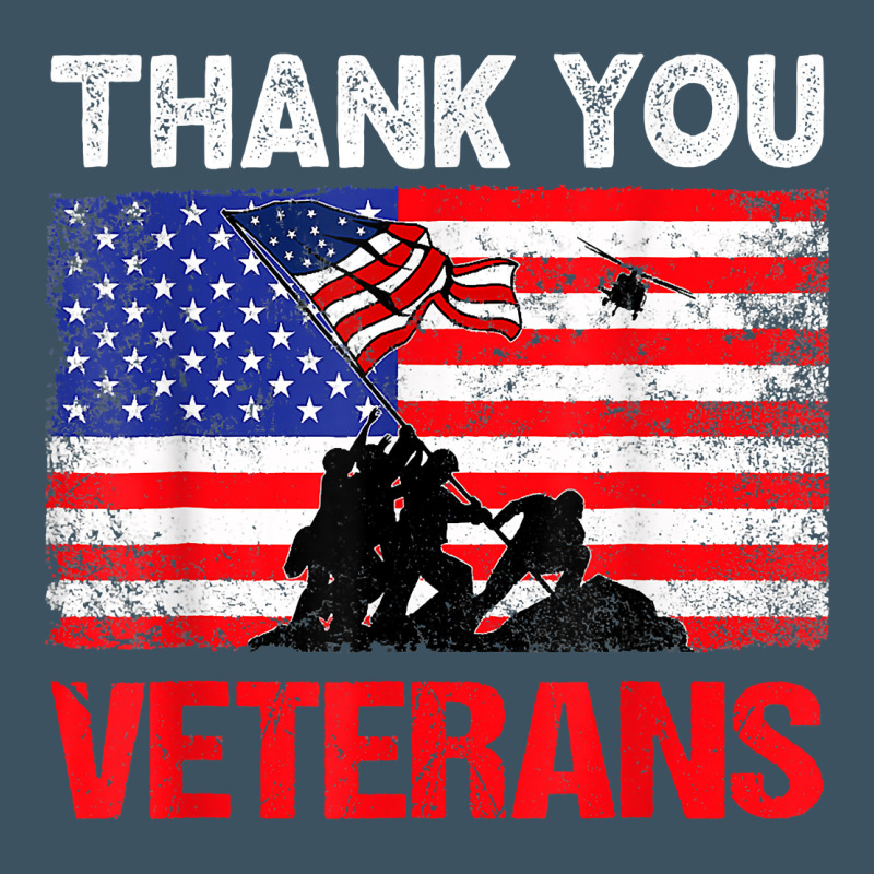 Thank You Veterans Service Patriot Veteran Day American Flag T Shirt Urban Heavy Tee by maiPhamDesign | Teevron
