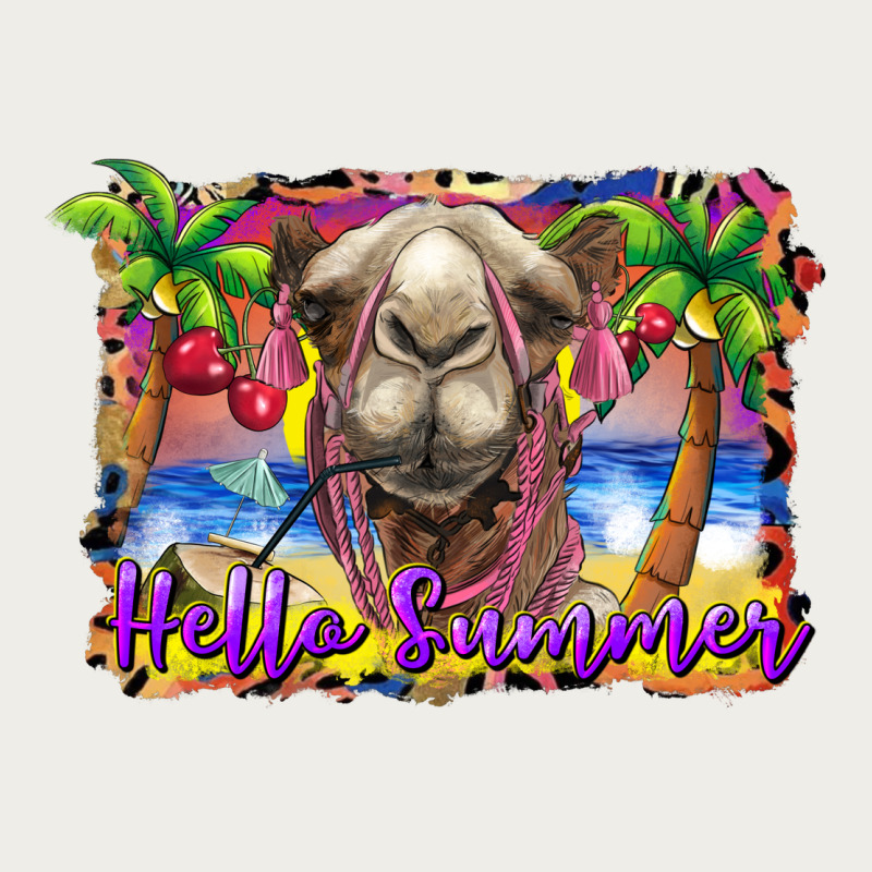 Hello Summer Camel At The Beach Zipper Hoodie by BarkalooDesign | Teevron