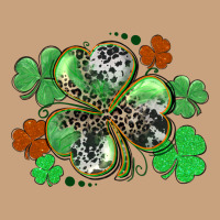 St. Patrick's Day Shamrock Leopard And Cowhide Vintage Tee | Teevron