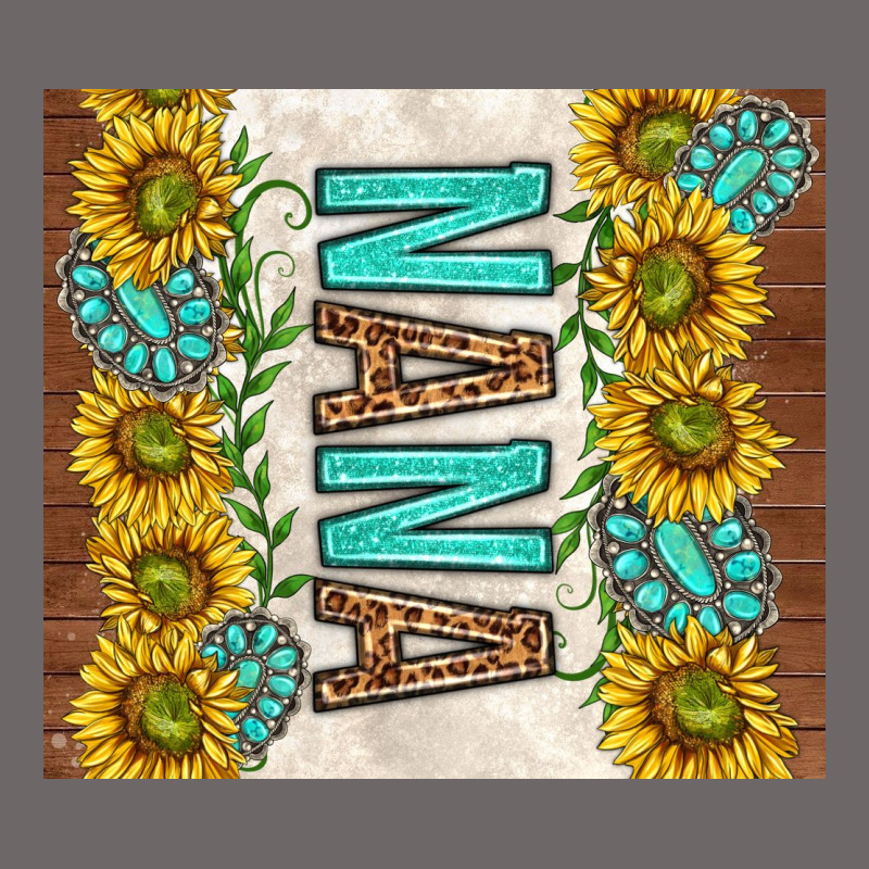 Nana Sunflowers And Turquoise Gemstones Classic Tee by TumblerDesignByShophia | Teevron