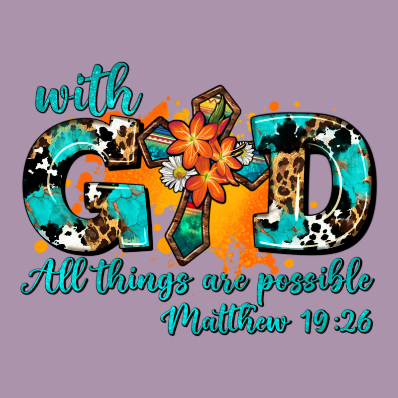 With God All Things Are Possible. Cross Heavyweight Hoodie by AdoDesignShop | Teevron