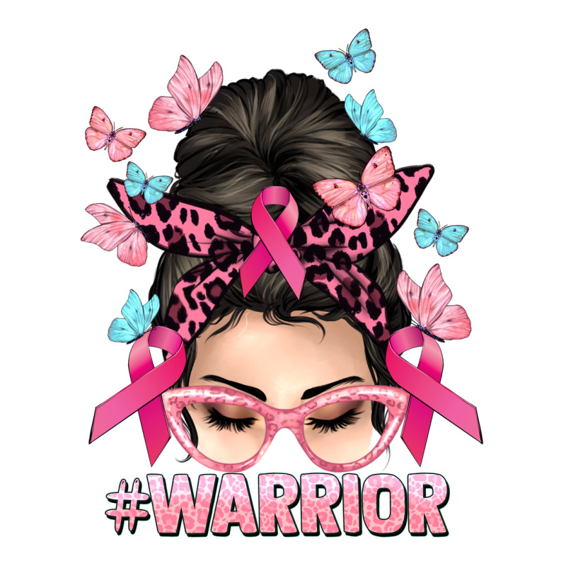 Warrior Cancer Messy Bun Cancer Awareness Premium Tee by HowdyJamesFarm | Teevron
