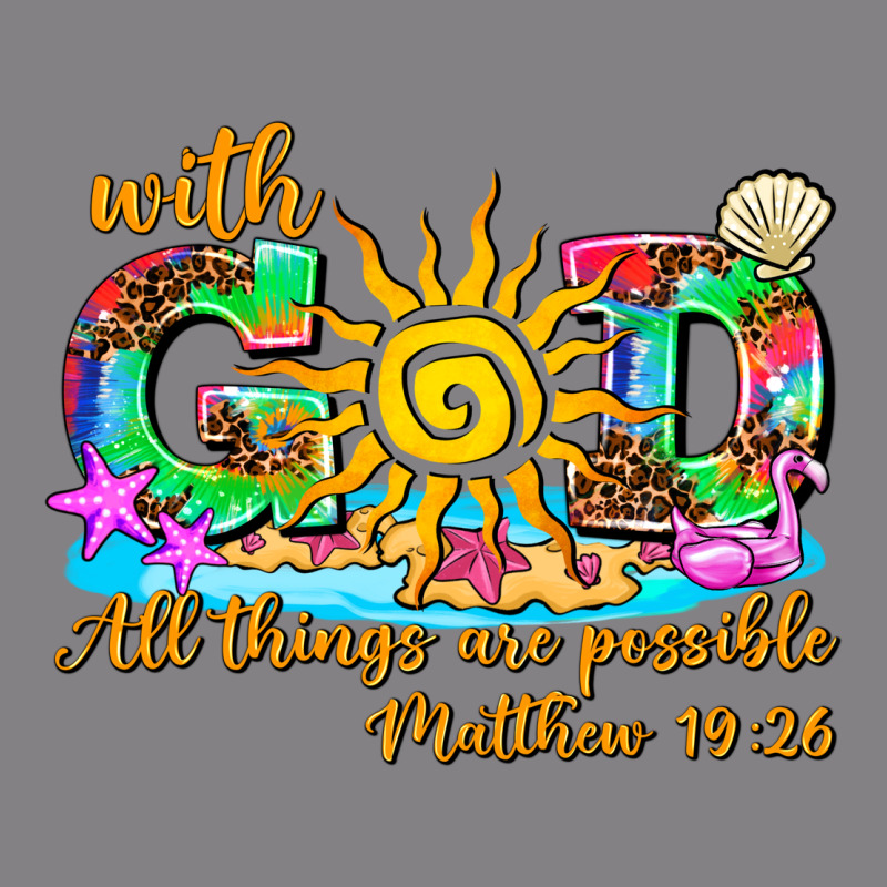With God All Things Are Possible Summer Heavyweight Hoodie by AdoDesignShop | Teevron