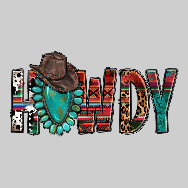 Western Howdy Gemstone Cowboy Hat Premium Tee by HowdyJamesFarm | Teevron