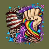 Lgbtq+ And American Flag Long Sleeve Tee | Teevron