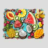 Summer Fruits Background Zipper Hoodie | Teevron