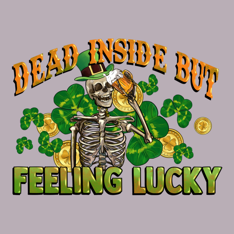 Dead Inside But Feeling Lucky St. Patrick's Day Vintage Tee by CowGirlArtShop | Teevron
