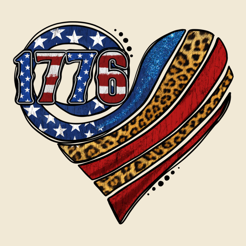 American Western Leopard Flag Heart Premium Tee by Jasminsmagicworld | Teevron