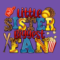 Little Sister Biggest Fan Softball Premium Sweatshirt | Teevron