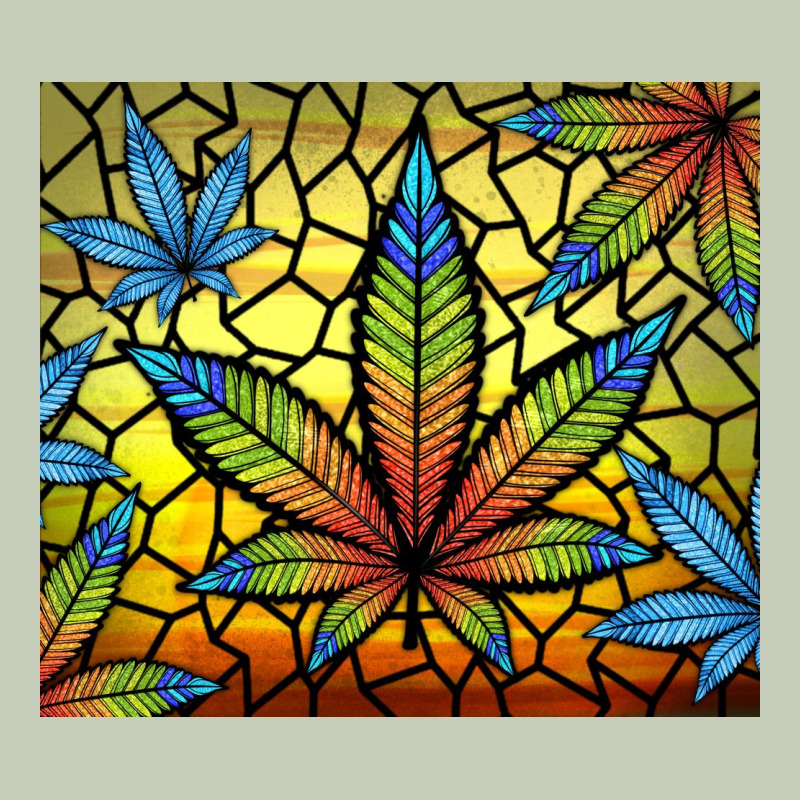 Stained Glass Weed Ladies Tee by TumblerDesignByShophia | Teevron