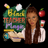 Black Teacher Magic With Afro Heavy Core Tee | Teevron