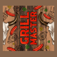 Grill Master With Bull Skull Premium Tee | Teevron