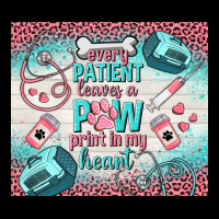 Every Patient Leaves A Paw Print In My Heart Ladies Tee | Teevron