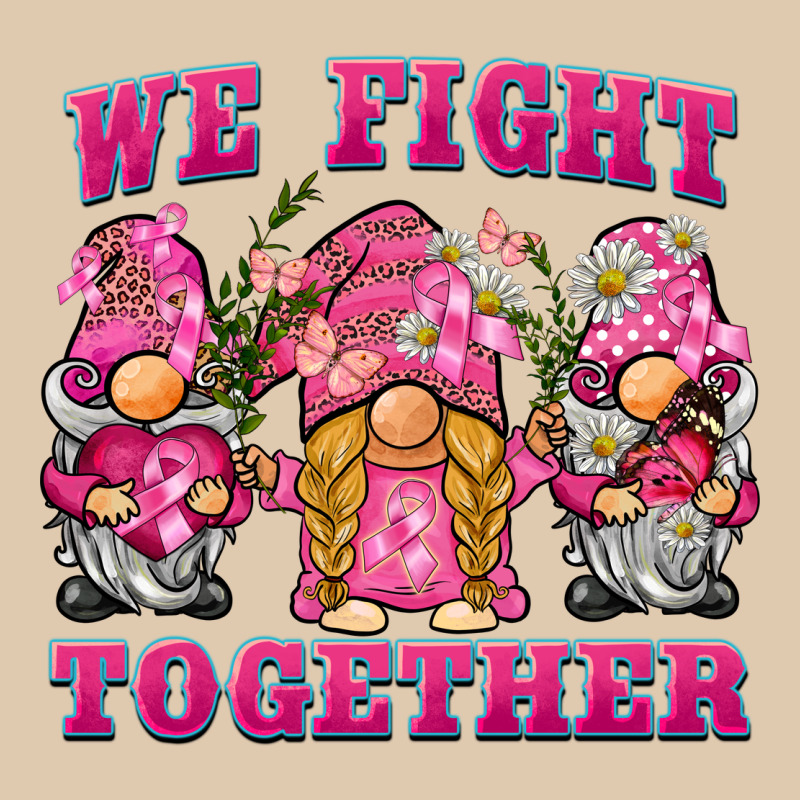 We Fight Together Breast Cancer Gnome Heavyweight Sweatshirt by BarkalooDesign | Teevron
