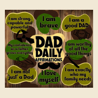 Dad Daily Affirmations Premium Tee | Teevron