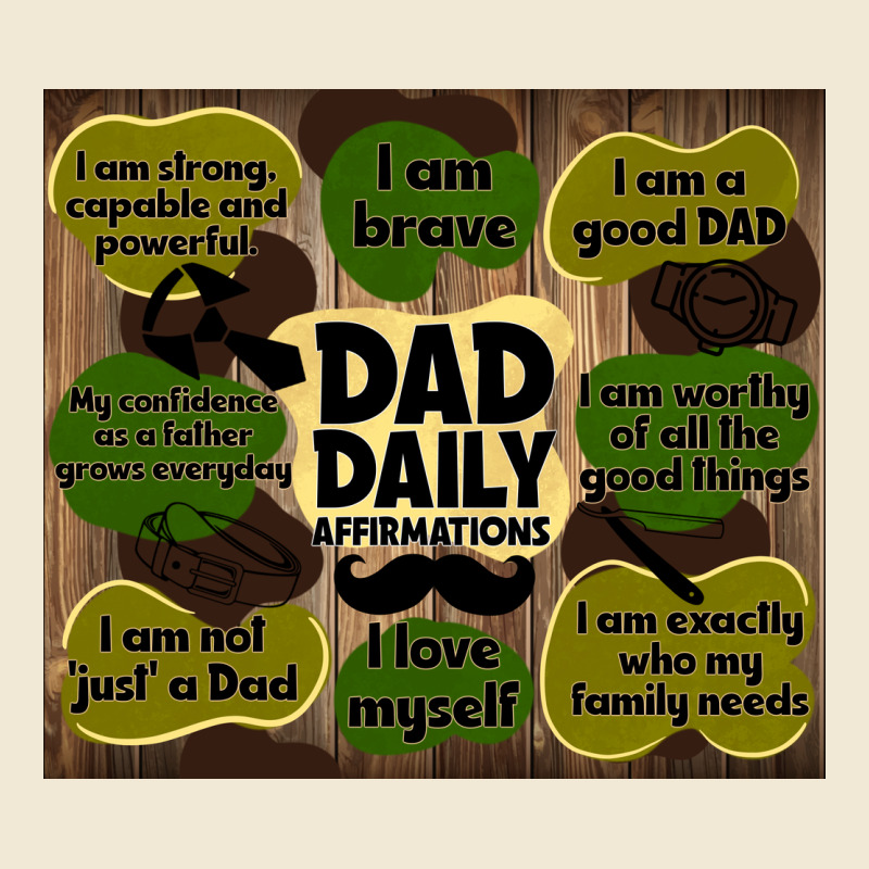 Dad Daily Affirmations Premium Tee by TumblerDesignByShophia | Teevron
