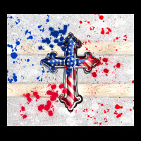 4th Of July Flag Cross Premium Tee | Teevron