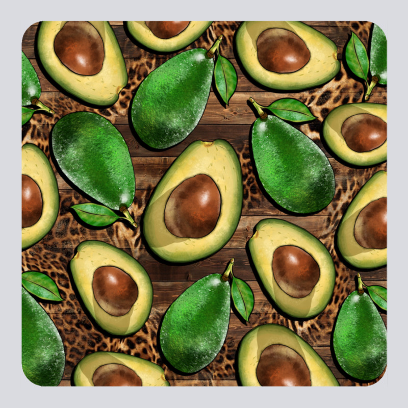 Avocados With Wood And Leopard Background Mug  Coaster Zipper Hoodie by BarkalooDesign | Teevron
