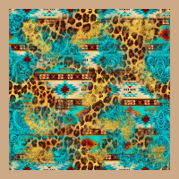 Western Aztec Leopard Glitter Seamless Pattern Vintage Hoodie | Teevron