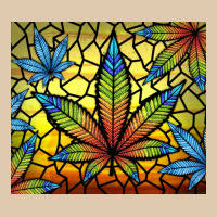 Stained Glass Weed Classic Tee | Teevron