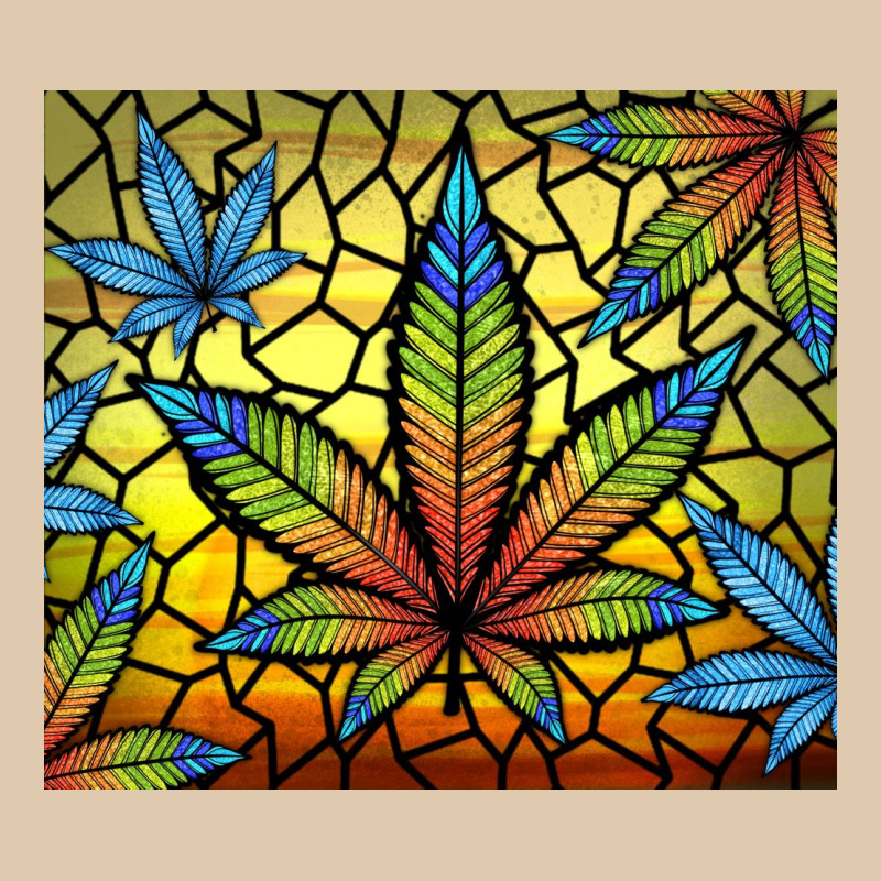 Stained Glass Weed Classic Tee by TumblerDesignByShophia | Teevron