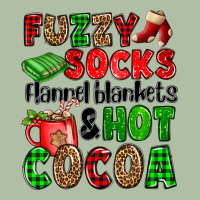 Fuzzy Socks Flannel Blankets And Hot Cocoa Urban Heavy Tee | Teevron