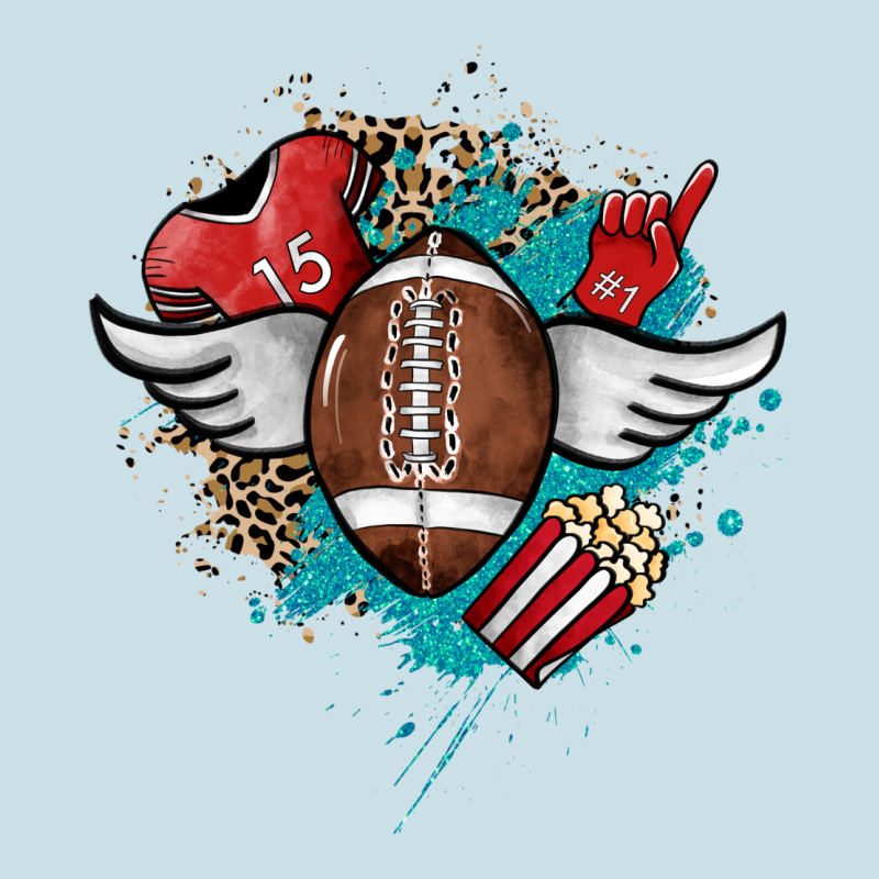 Football Ball Leopard Glitter Ladies Tee by HowdyJamesFarm | Teevron