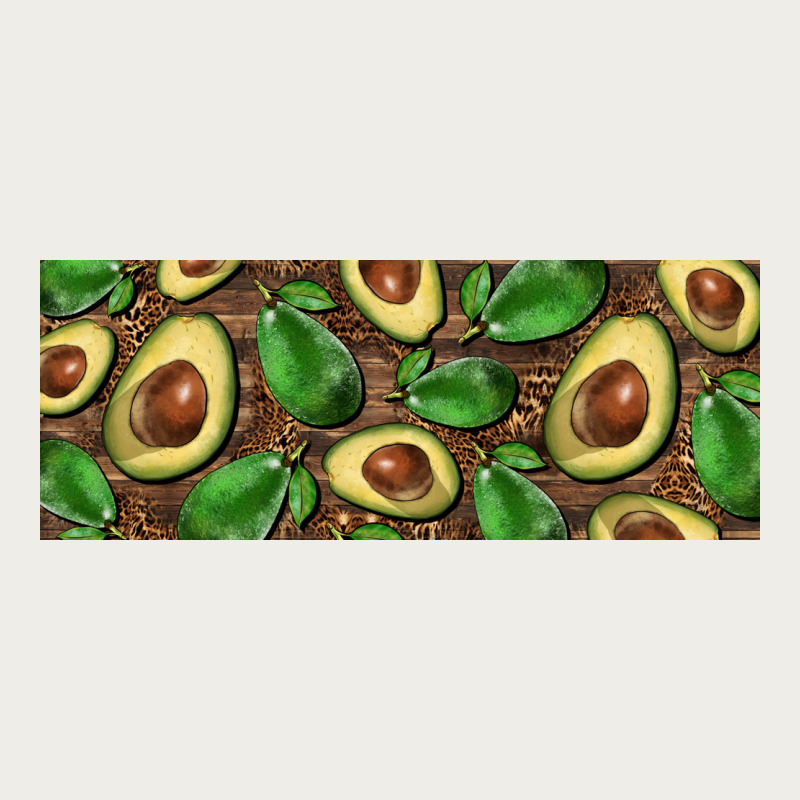 Avocados With Wood And Leopard Background 11 Oz Mug Zipper Hoodie by BarkalooDesign | Teevron