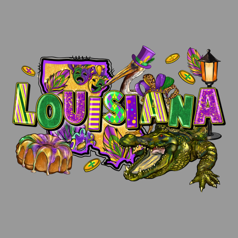 Louisiana Mardi Gras Vintage Hoodie by FaDigitalArtStudio | Teevron