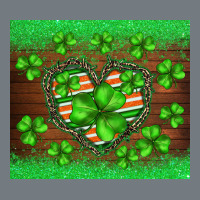 St.patricks Heart Shamrocks Glitter Heavyweight Sweatshirt | Teevron