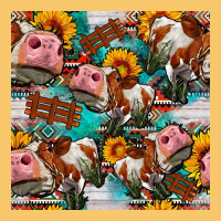 Cow With Aztec And Sunflowers Seamless Pattern Vintage Hoodie | Teevron