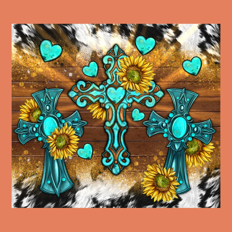 Western Crosses And Sunflowers Classic Tee by TumblerDesignByShophia | Teevron