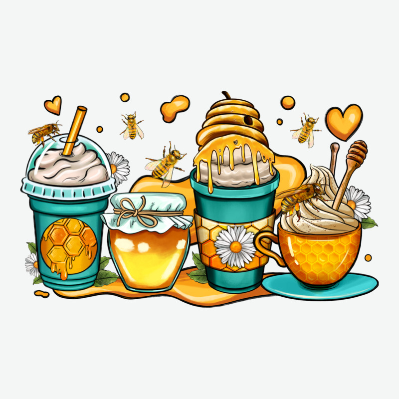 Honey Bee Coffee Cups Urban Heavy Tee by OliviaCreatesArt | Teevron