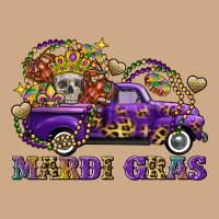 Mardi Gras Skull Truck Vintage Hoodie | Teevron