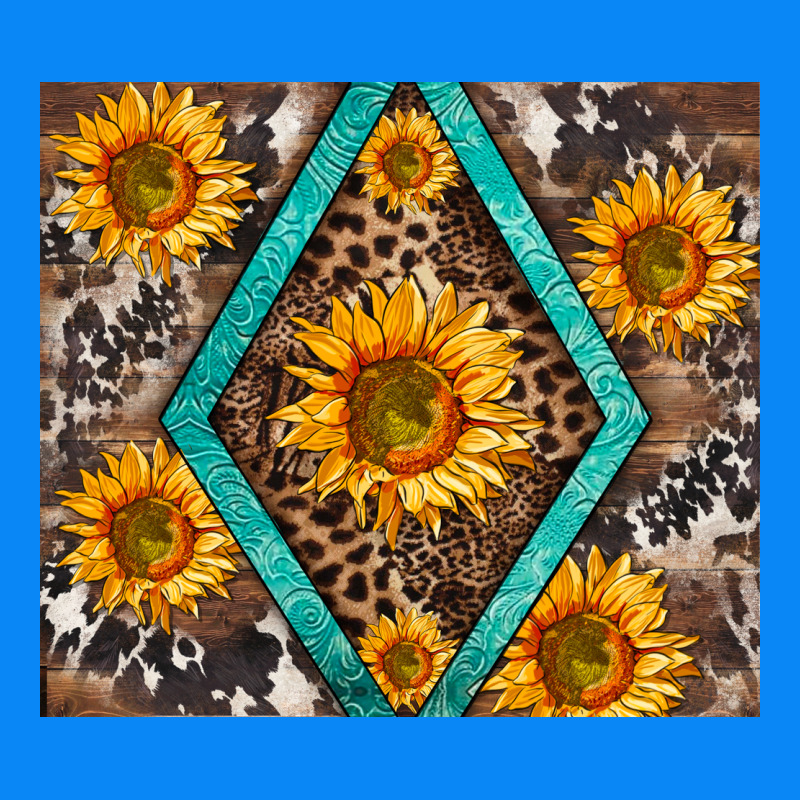Sunflower Tumbler Zipper Hoodie by BarkalooDesign | Teevron